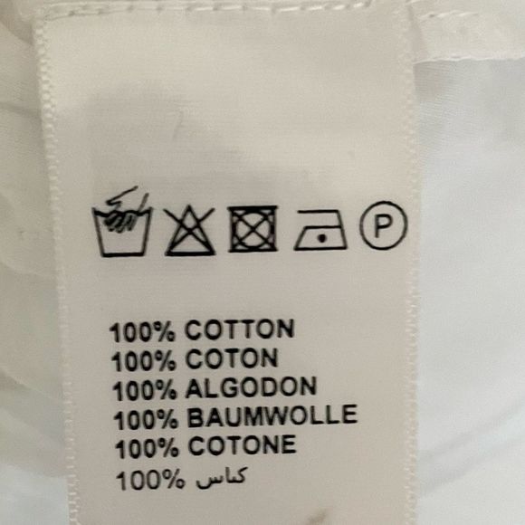 Cleobella White Cotton Embroidered Peplum Top Small - Picture 5 of 7